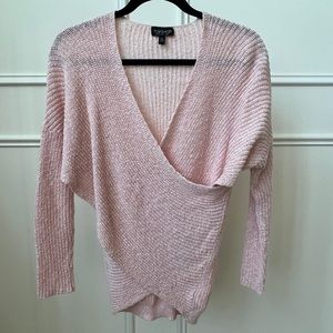 Topshop wrap front sweater